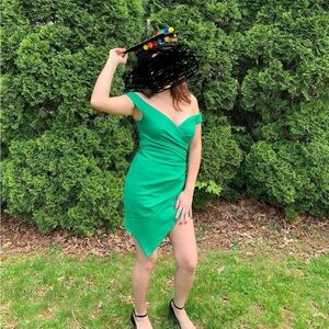 Fashion Nova Beautiful Green Dress